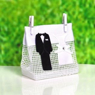 Hochzeit Geschenktüten mit Holzklammern (12 Stk.)