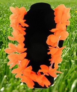 ORANJE EM WM FUSSBALL HAWAIIKETTE (12 Stk.)