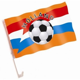 Holland/Niederlande WM Fußball Autoflagge (6 Stk.)