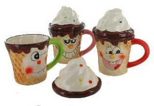 Eis-Mug mit Deckel (6 Stk.)