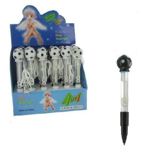 Fu&szlig;ball Seifenblasen-Stift mit Licht (24er Display)