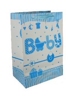 Geschenkt&uuml;te zur Geburt - Hellblau (12 Stk.)