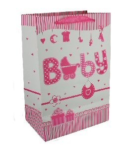 GESCHENKT&Uuml;TE GEBURT - BABY ROSA (12 Stk.)