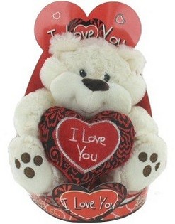 Gro&szlig;er Pl&uuml;schb&auml;r 'I Love You' (2 Stk.)