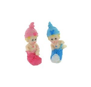 Baby in Schuh Dekoration 7 cm (16er-Pack)
