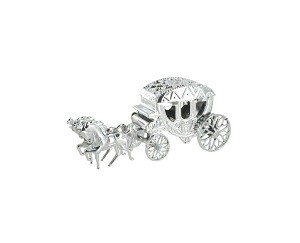 Kleine Deko-Hochzeitskutsche (12 Stk.) - Hochzeitsdeko Gro&szlig;handel