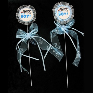 Babygeburt-Kuchenstecker - It's a Boy (12 Stk.)