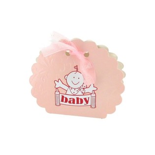 Gastgeschenkboxen Geburt - Rosa (12 Stk.) | Babyparty Schachteln