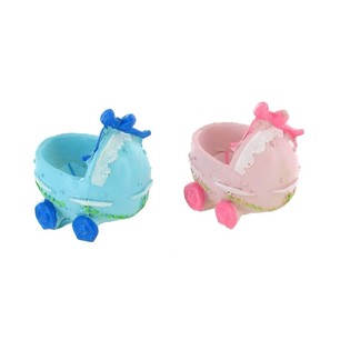 Geburtstagstorte Topper - Kinderwagen - Rosa/Blau (2 St.)