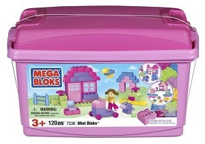MEGA BLOKS MINI BLOKS TUB PINK - 7536