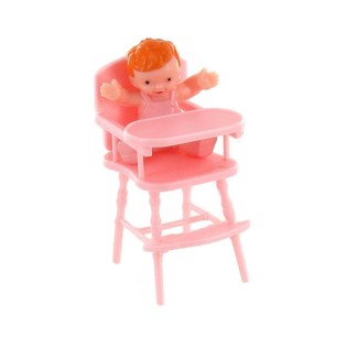 Baby im rosa Hochstuhl Tortenfigur (10 Stk.)