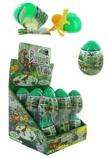 &Uuml;berraschungsei mit Dinosaurier und S&uuml;&szlig;igkeiten (18 Stk.)