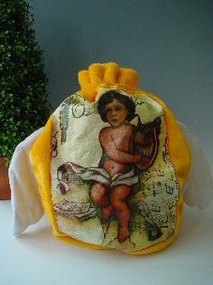 Gro&szlig;er Geschenksack mit Engelsfl&uuml;geln (2 Stk.)