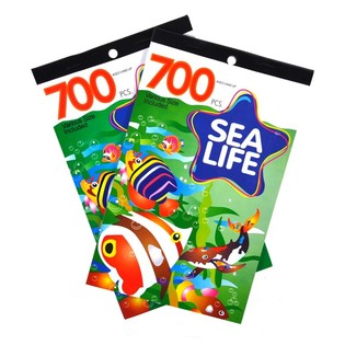 Aufkleber B&uuml;cher MODELL: SEA LIFE (12p).
