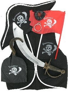 Piraten Kost&uuml;m-Set f&uuml;r Kinder (2er-Pack)