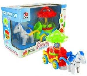 Bump & Go Magic Wagon - Pferdekutsche mit Licht & Sound