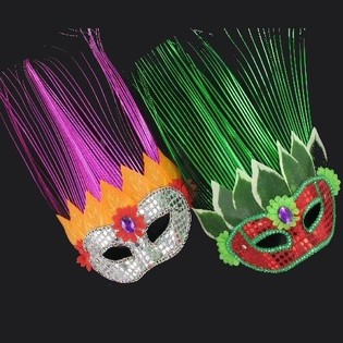 PARTYMASKE MIT LANGEN FÜHLERN (11 Stk.)