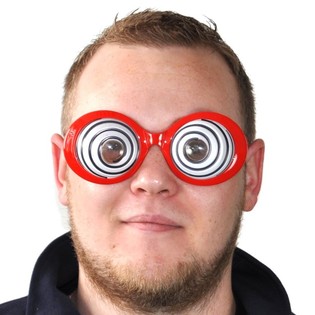 Verr&uuml;ckte Partybrille (12 Stk.)