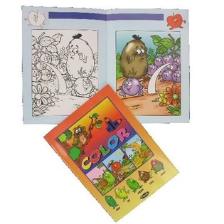 OBST UND GEM&Uuml;SE COLOURINGBOOK (12pcs)