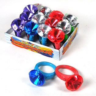 Gro&szlig;es Bling Bling LED-Leuchtarmband Ring (12 Stk.)