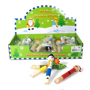 Fr&ouml;hliche Holz-Weihnachtspfeifen (24 Stk.)