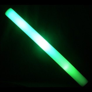LED-Schaumstoff-Leuchtstab - Gr&uuml;n - 45 cm (17 Stk.)