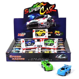 Mini-R&uuml;ckziehautos im Display (24 Stk.)