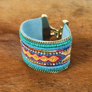 Luxus-Ibiza-Armband T&uuml;rkis (1 Stk.)