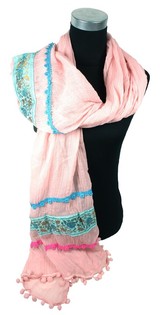 Luxus Ibiza-Look Schal Pink (1 Stk.)