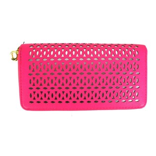 Neon-pinke Geldb&ouml;rse Ibiza-Style (1 Stk.)