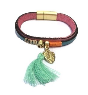 Luxus-Armband Rosa/T&uuml;rkis (1 Stk.)