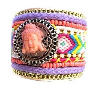 Luxus Ibiza-Style Armband Multicolor Buddha (1 Stk.)