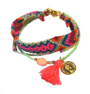 IBIZA-LOOK ARMBAND 3-LAGIG (1 Stk.)