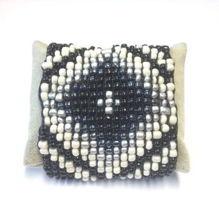 Armband Aztec Schwarz/Creme (1 Stk.)