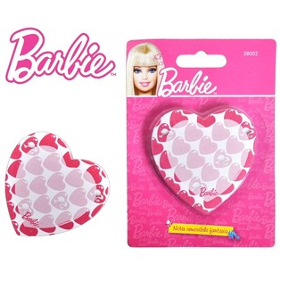 BARBIE MEMO-ZETTEL IN HERZFORM AUF KARTE (6 Stk.)