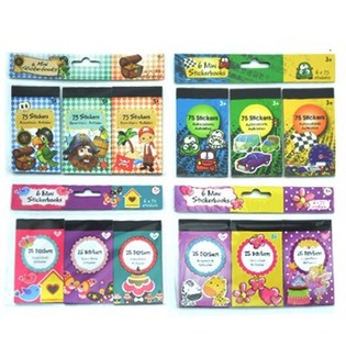 6 kleine Aufkleber B&uuml;cher (36sets.)