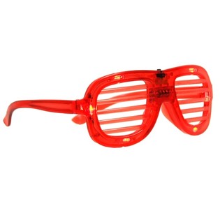 Blendenverschlu&szlig; schattiert Gl&auml;ser mit Licht - Farbe: Rot (12st).
