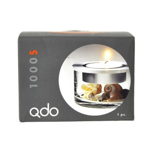 QDO - Edelstahl Glas Waxinelichthouder (1P.)