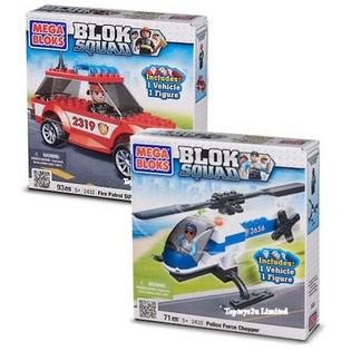 MEGA BLOKS - FIRE PATROL SUV & POLICE FORCE CHOPPER (2-teilig)