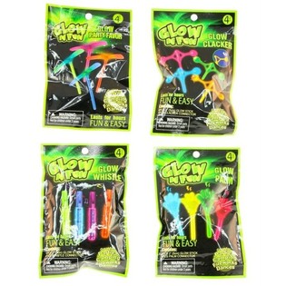 4 GLOW 'N' Fun Spielzeug IN DER TASCHE (24st).
