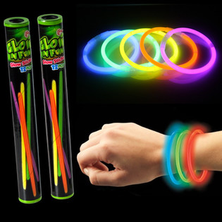 12 Glow-Knicklichter in R&ouml;hre (22 R&ouml;hren)