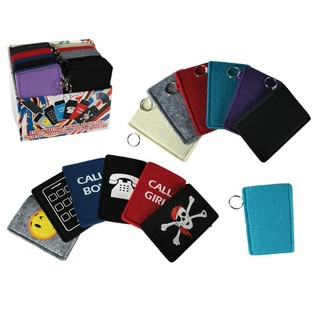 Handytaschen mit Schl&uuml;sselanh&auml;nger im Display (48er-Pack)