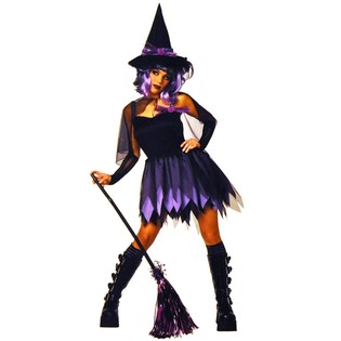 HEXEN Kost&uuml;m schwarz / PURPLE F&Uuml;R KINDER - SIZE 164