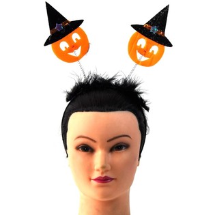 Halloween-Haarreif mit Kürbissen (6er-Pack)