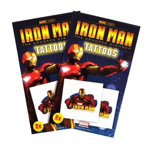 2-teilige MARVEL'S TATTOO - MODELL: IRON MAN (50st).