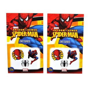 3-teilige Marvel Tattoos - Modell: Spider-Man (50er-Pack)