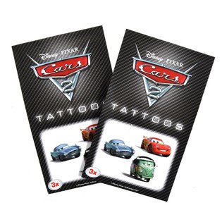 3-teiliges Disney Cars 2 Tattoo-Set f&uuml;r Kinder (50 Stk.)