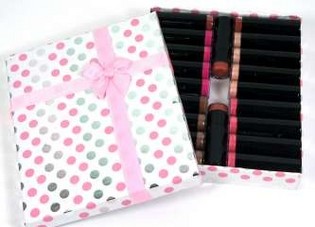 Lippenstift 5er-Farbmix in rosa Verpackung (20 Stk.)