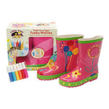 Funky Wellies - Bemale deine eigenen Gummistiefel - Pink / Gr. 28