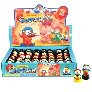 Clown-Anspitzer im Display (48-teilig)